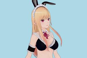 Marin Kitagawa vrm, vrm models, vrchat, booth, female, girl, hentai, characters, animated, rigged